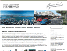 Tablet Screenshot of localgovtforum.org.nz